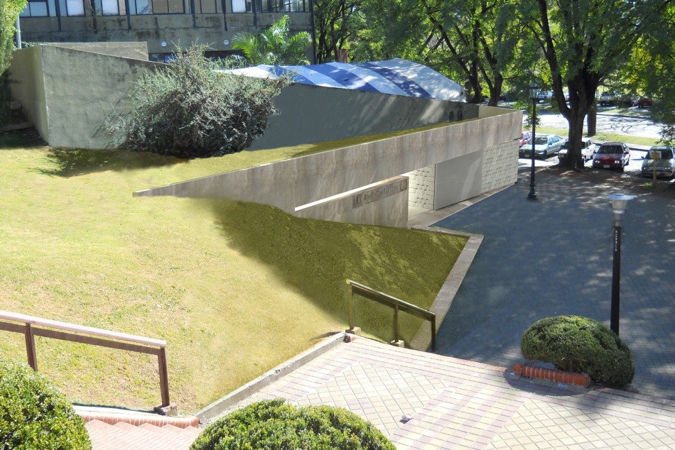 1856 | Panorámica de sanitarios ubicados en el Parque a la Bandera -