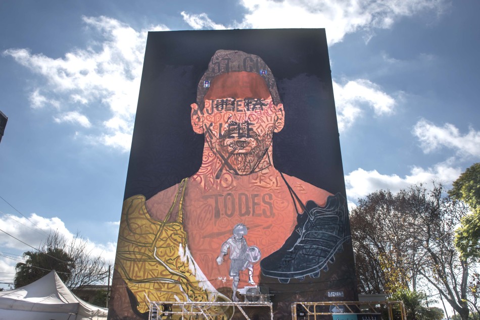 312085 | Recorrida Mural de Messi - Subsecretaría de Comunicación Social (Silvio Moriconi)