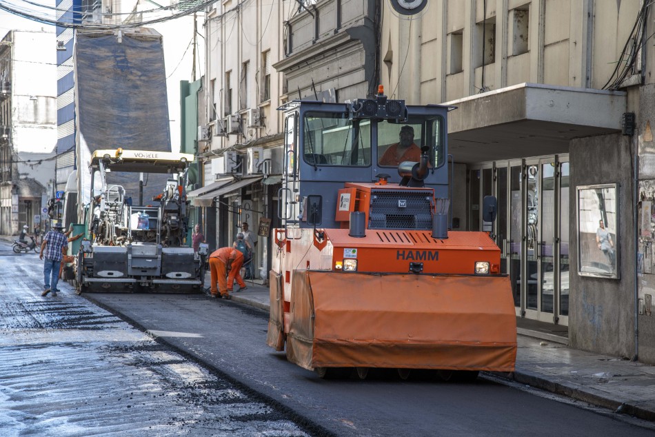 474797 | Obra de pavimentación calle Santa Fe - Subsecretaría de Comunicación Social (Silvio Moriconi)