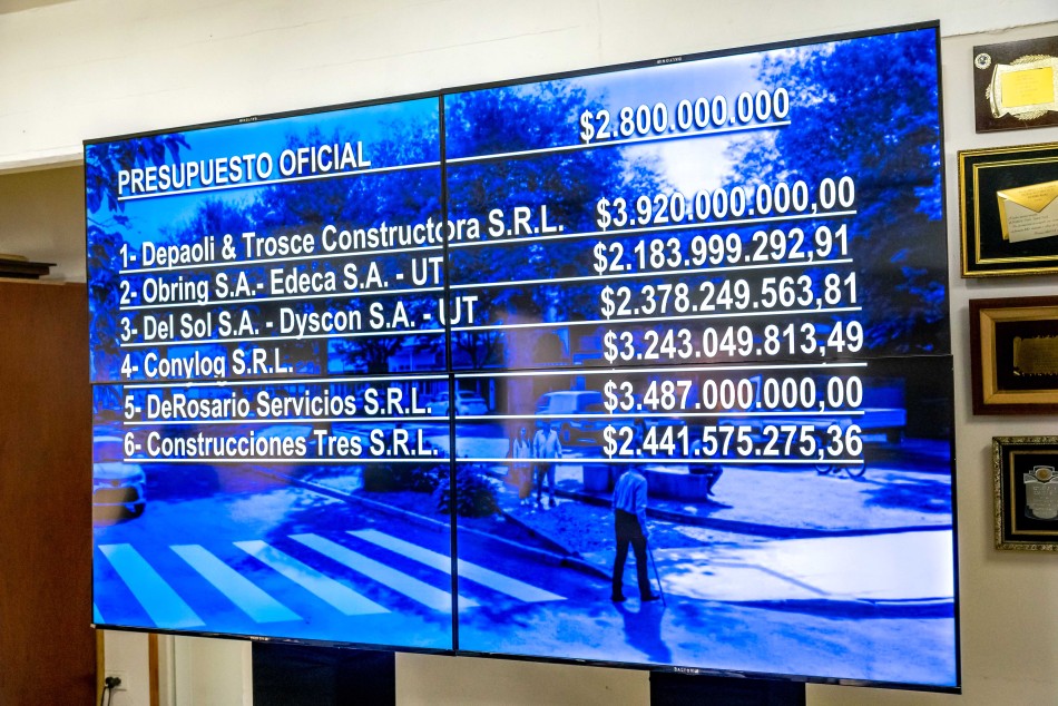 622560 | Apertura de sobres del cantero de Bv. Seguí - Subsecretaría de Comunicación Social (Marcelo Beltrame)